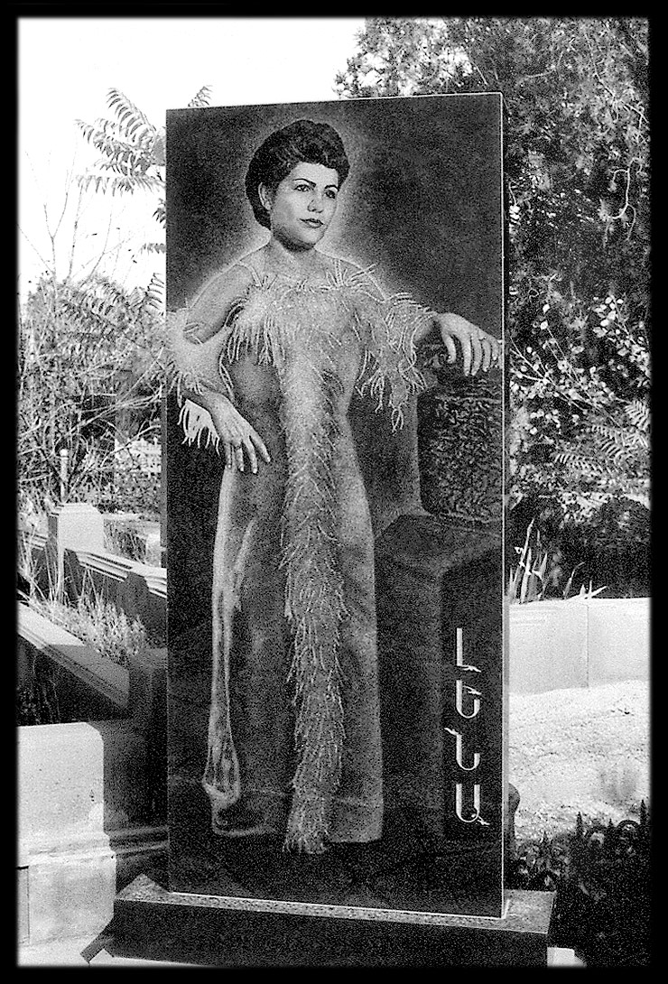 Gravestone of Lena, Yerevan, 1999 Gravestone of Lena, Yerevan, 1999