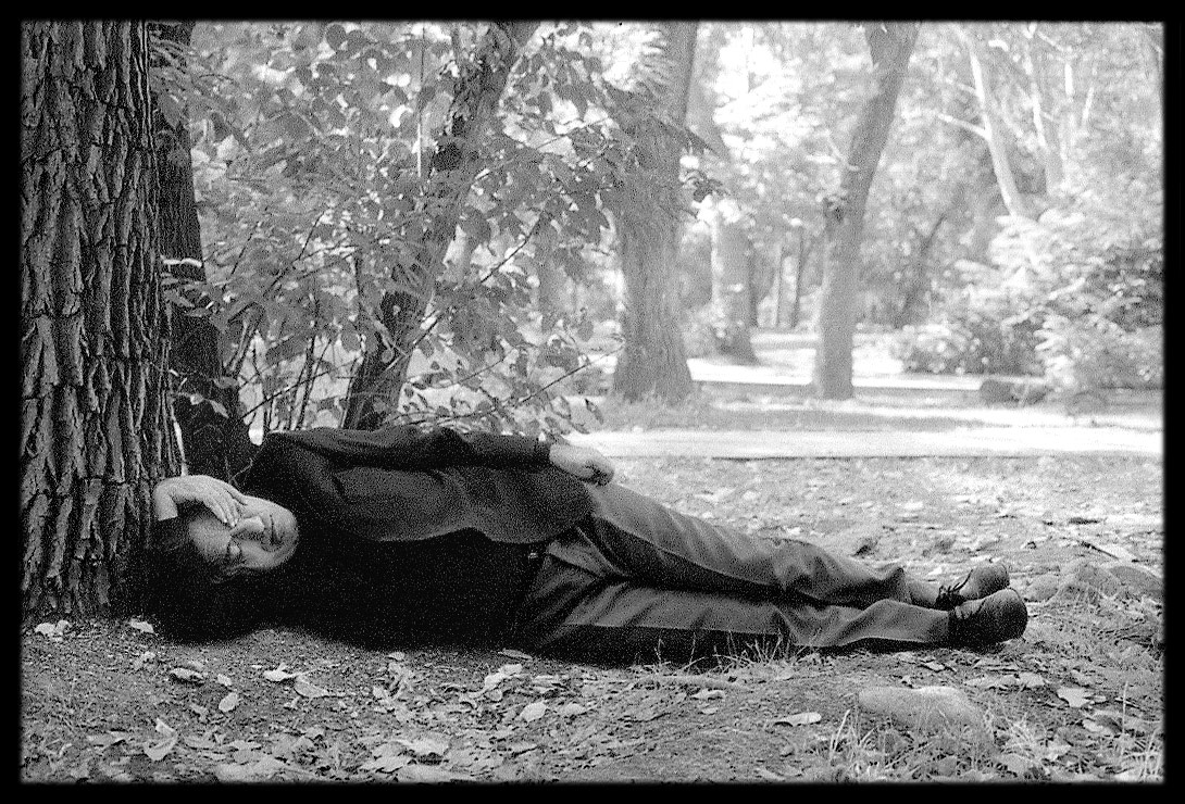 Sleeping man in park, Yerevan, 1999 Sleeping man in park, Yerevan, 1999